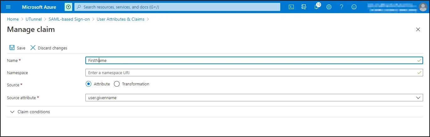 How to enable SSO and use Azure AD as identity provider manage the second additional claim
