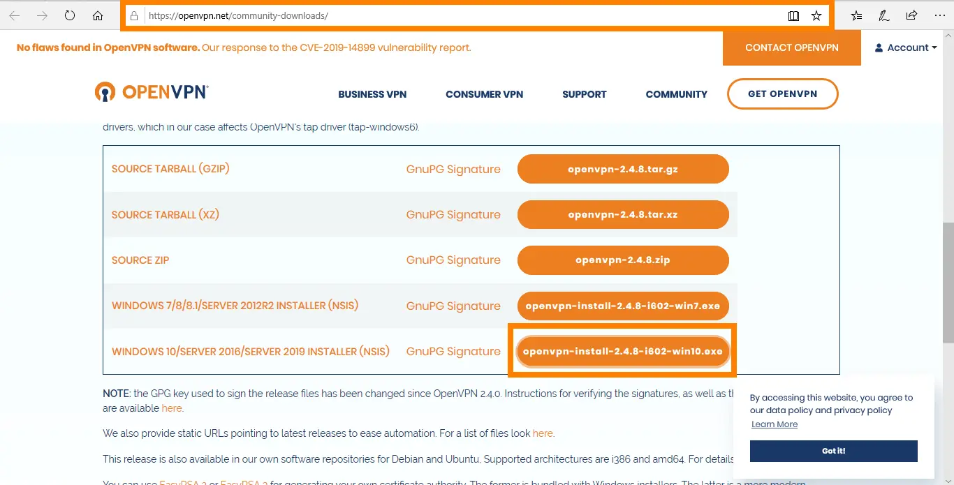 Configure UTunnel with OpenVPN client on Windows 10 download OpenVPN client for Windows 10