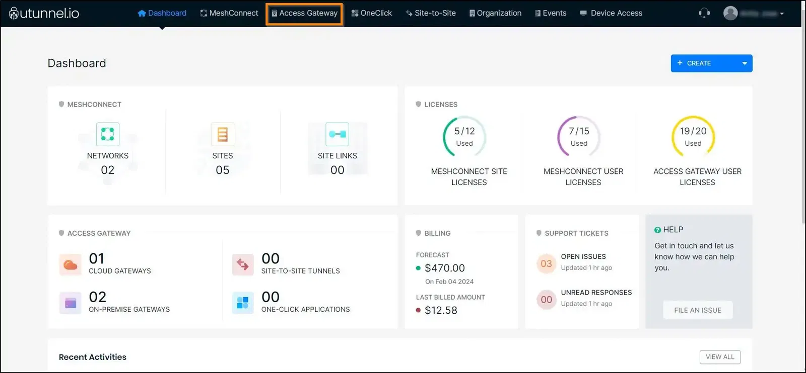 How to enable split routing on a VPN server dashboard