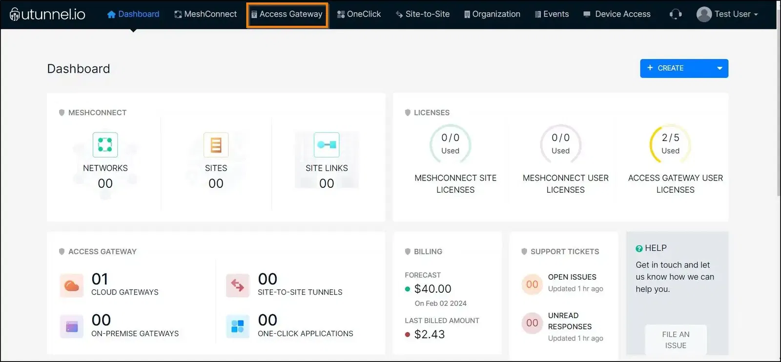 How to invite a user to a VPN server dashboard