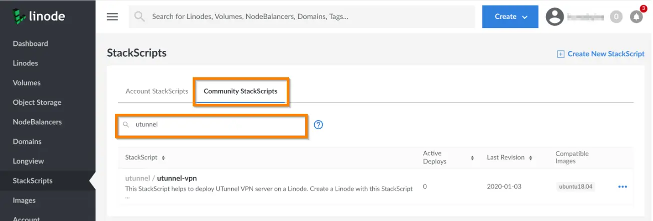 How to setup VPN server in Linode community StackScripts