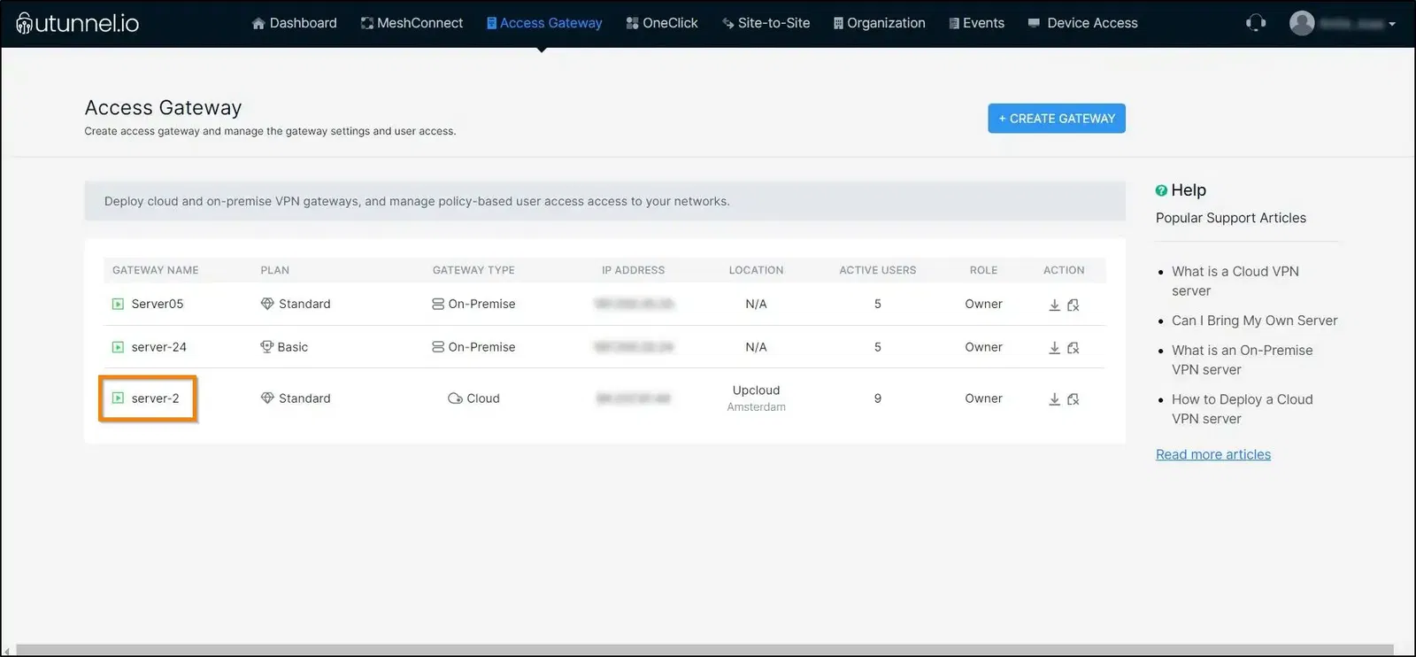 openvpn custom protocol port server list page