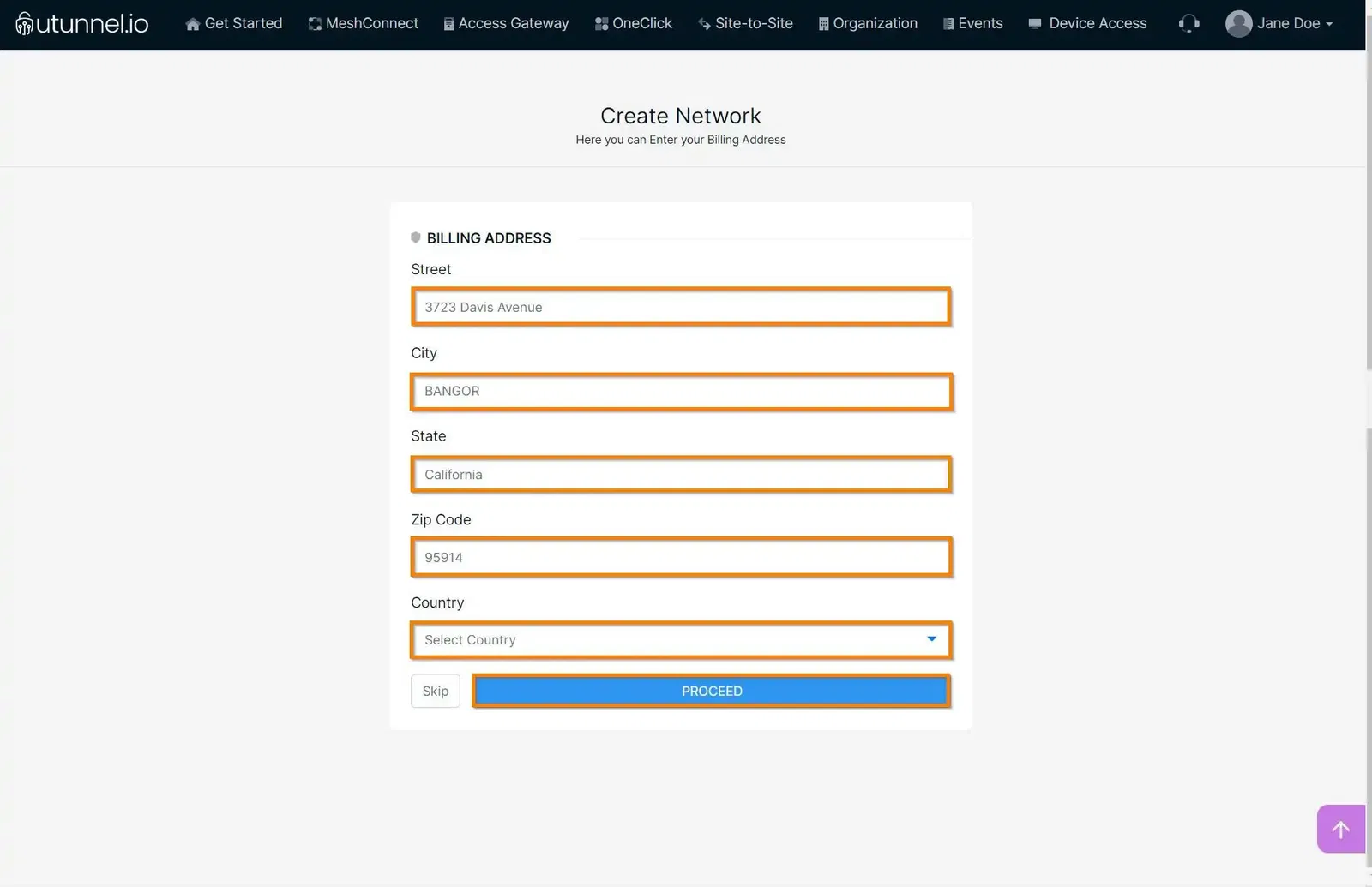 How to setup VPN server in Linode billing address