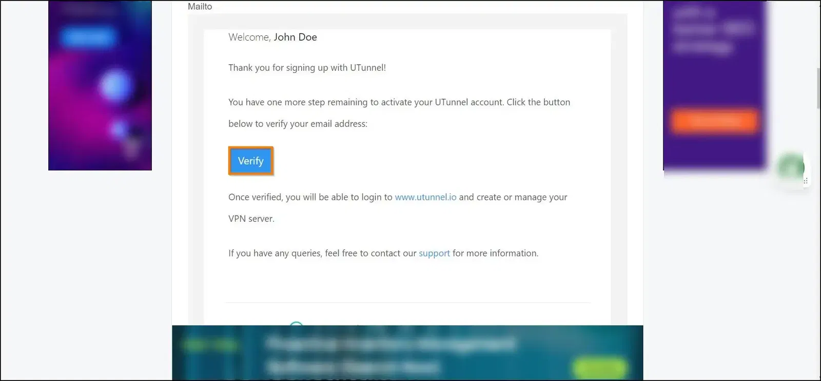 How to signup as organization verification email