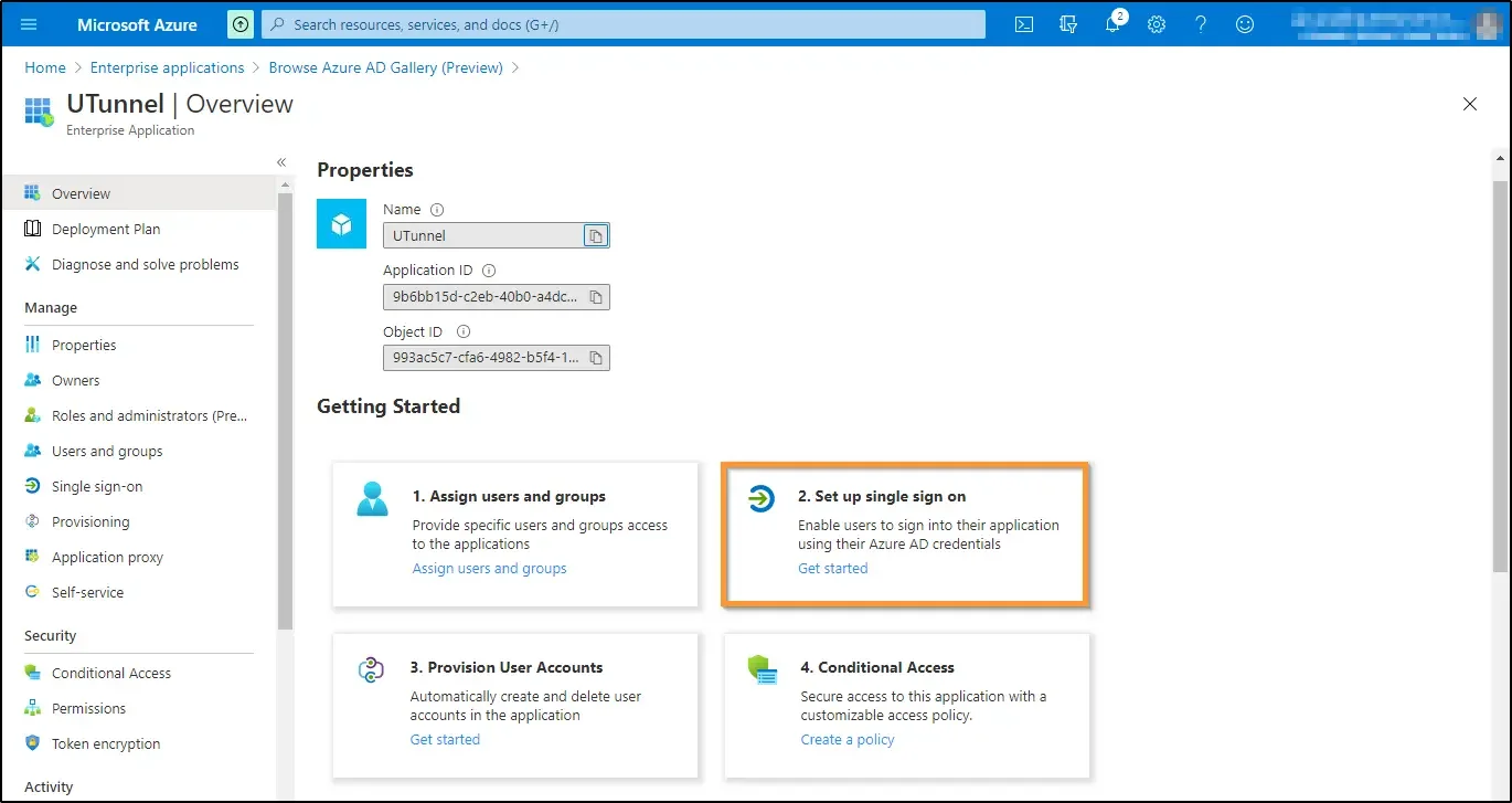 How to enable SSO and use Azure AD as identity provider application overview