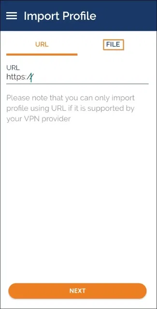 use openvpn client to connect to vpn choose file