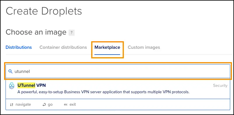 How to set up a DigitalOcean VPN server create droplets