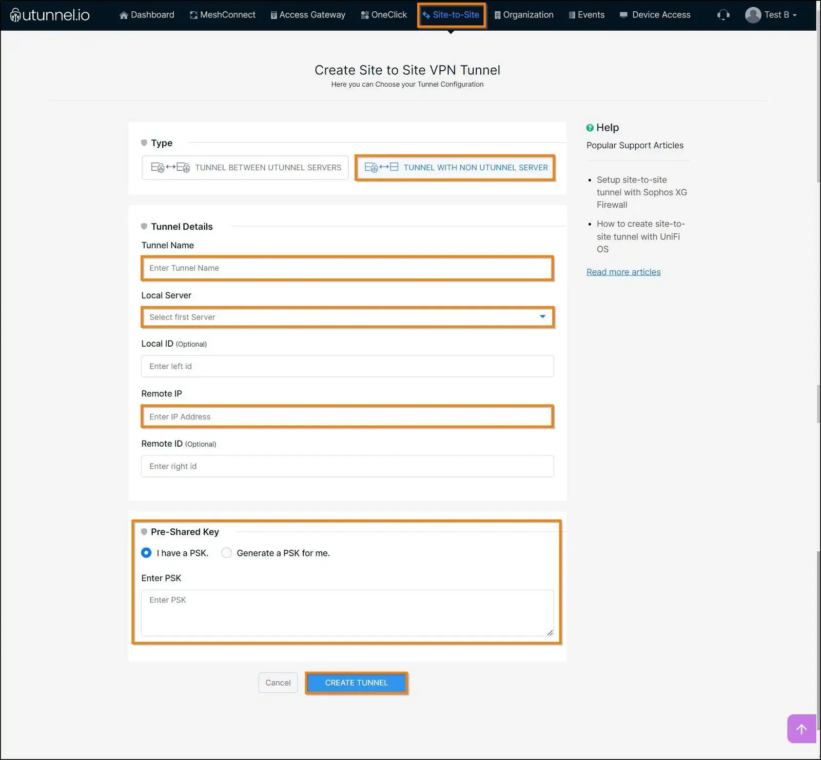 How to create site-to-site connection with Mikrotik router create tunnel