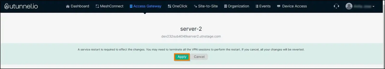 How to block country-specific websites on VPN server restart prompt