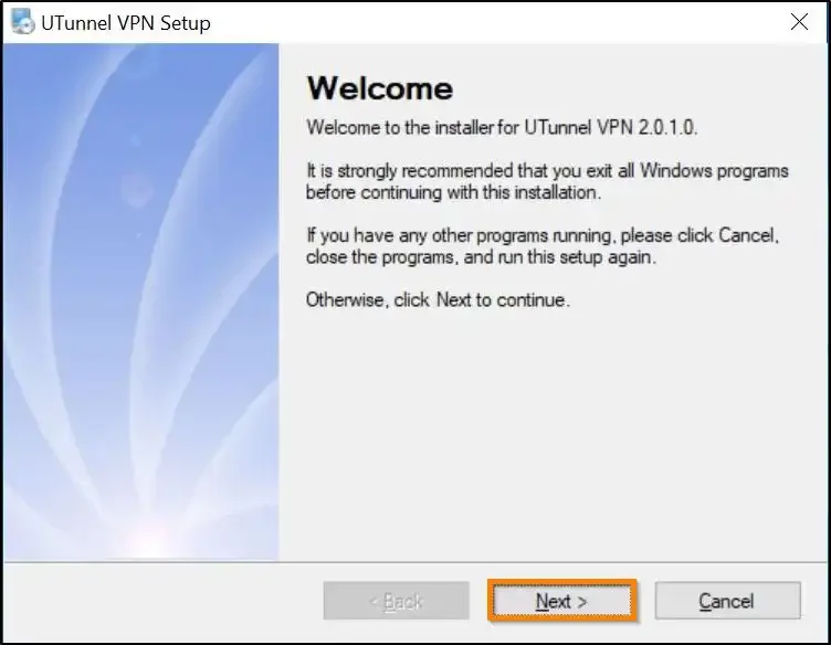 How to install VPN client on Windows 10 or 11 setup launcher