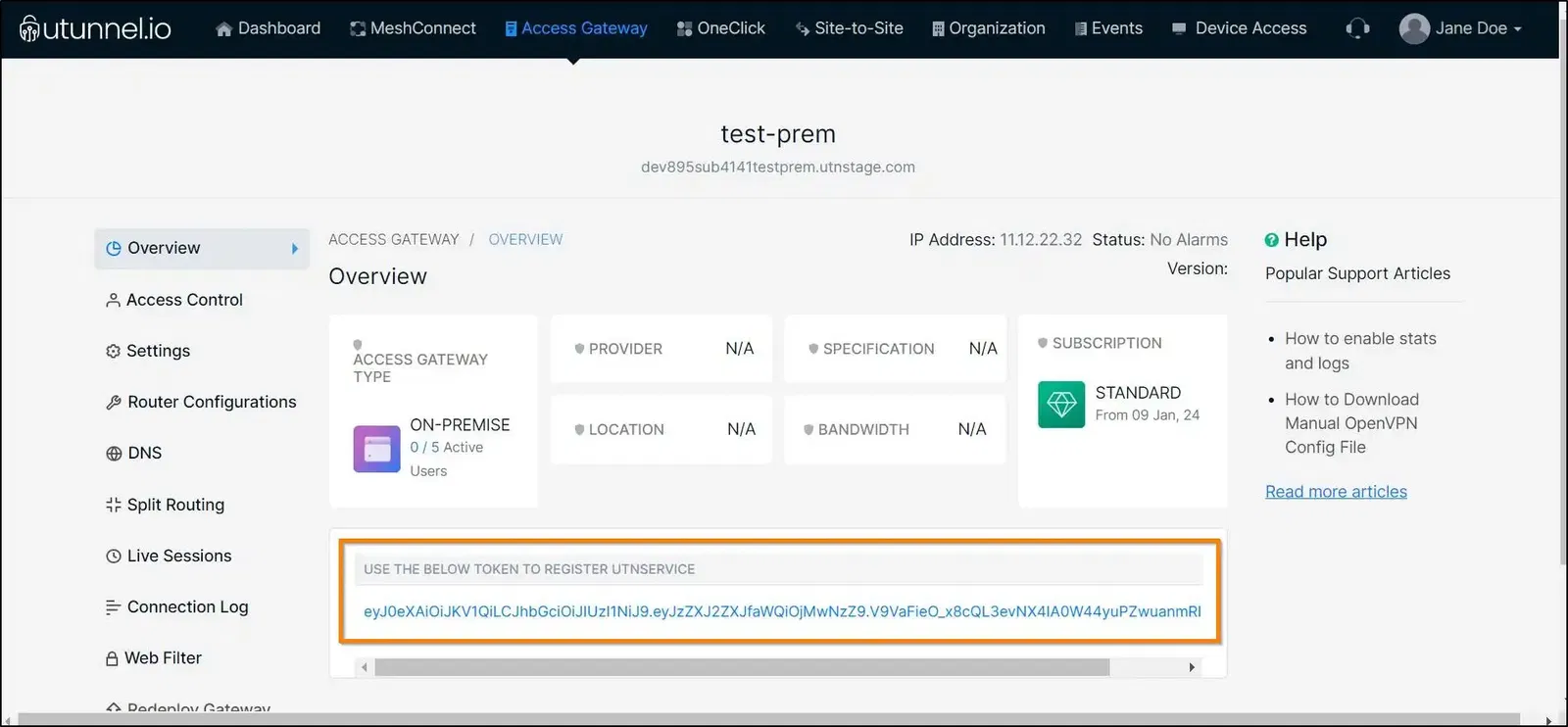 How to set up a Contabo VPN server with UTunnel registration token