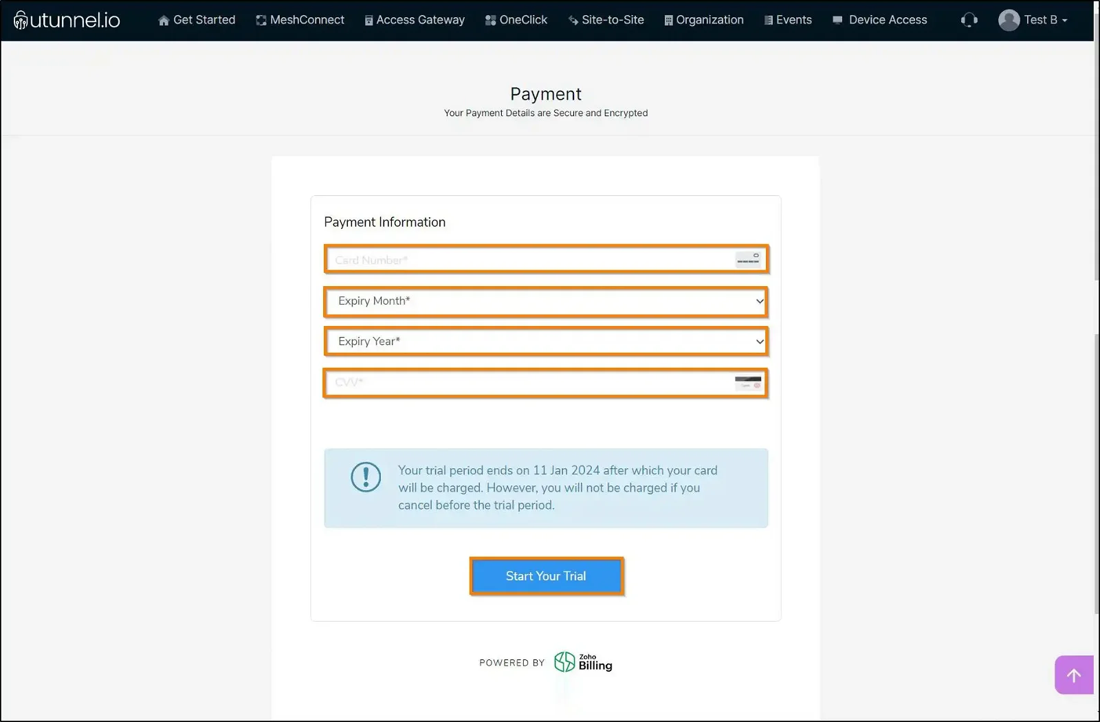 exoscale vpn server payment confirmation page