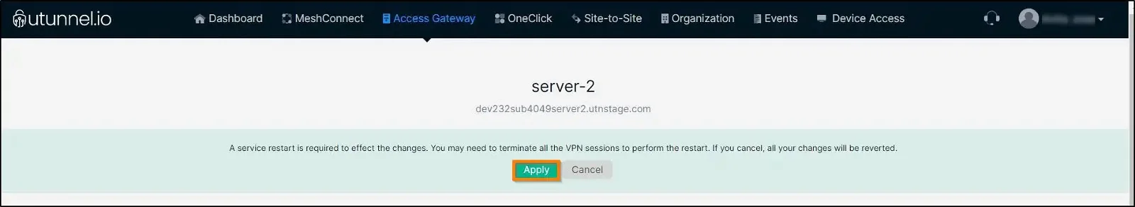 How to whitelist a domain on your VPN server restart