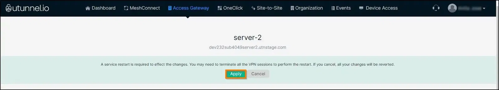 How to whitelist a domain on your VPN server restart