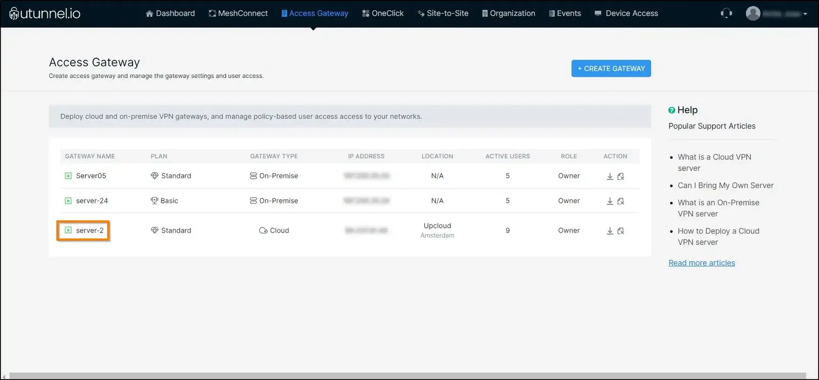 How to whitelist an IP address on your VPN servers page