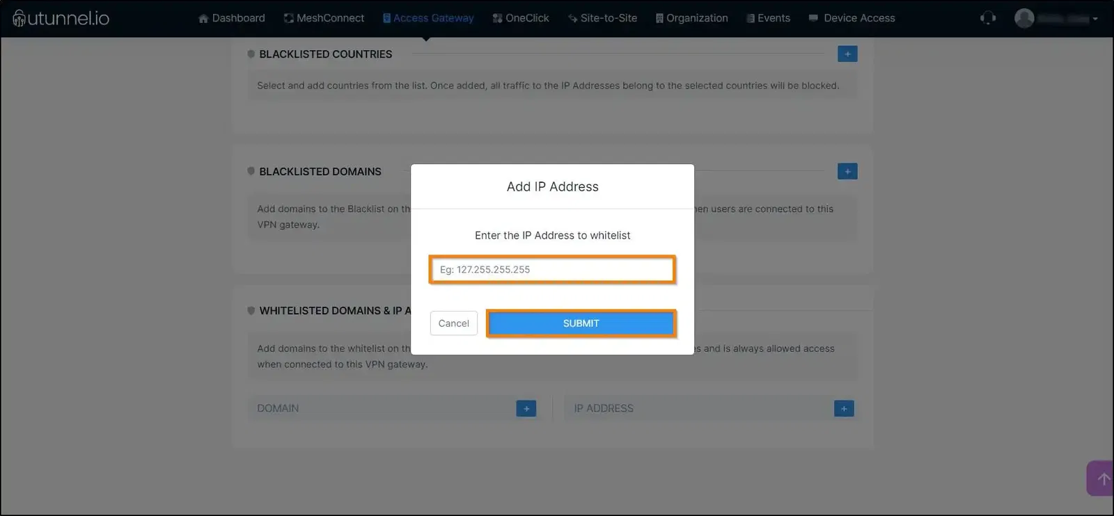 How to whitelist an IP address on your VPN add to whitelist