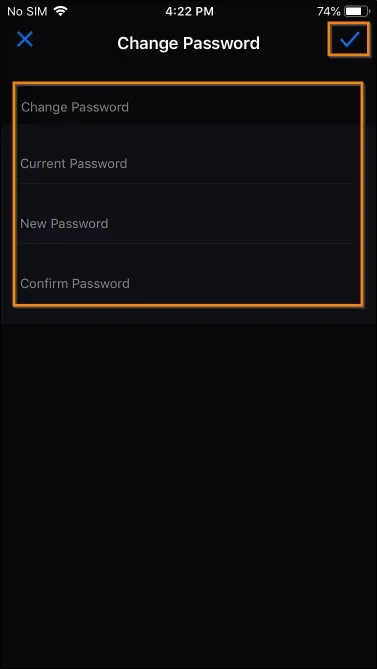 iOS VPN application features explained change password